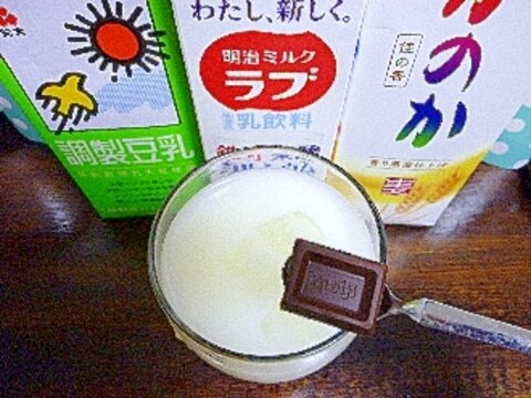 アイス♡ブラックチョコ入♡豆乳ミルク酒